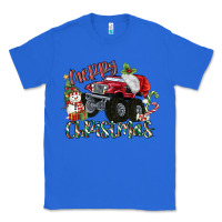 True Royal Merry Christmas Monster Truck Classic Tee - MaliasSmallBusiness