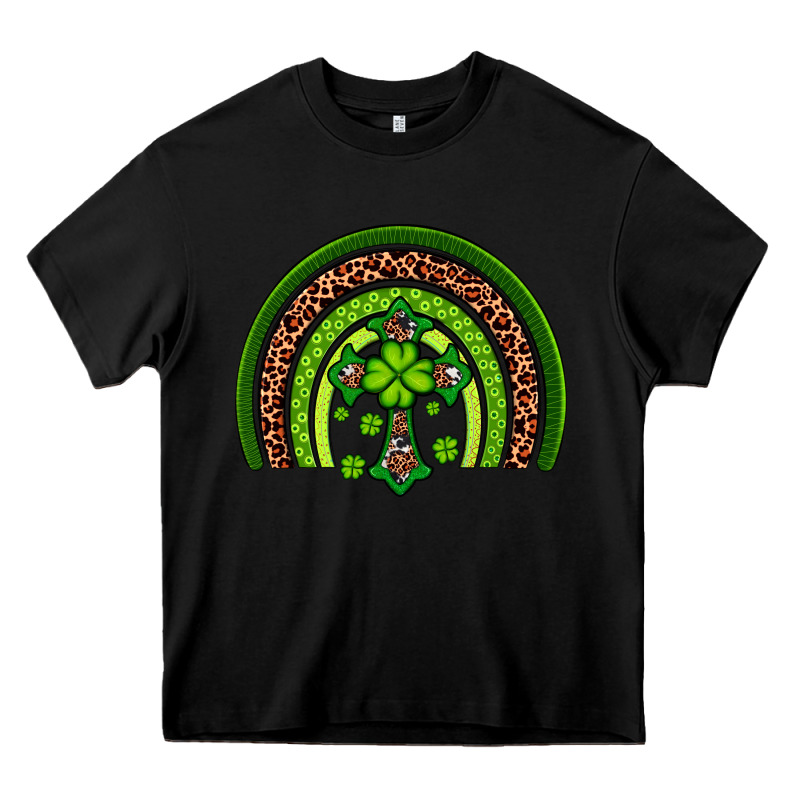 Western Shamrock Cross Rainbow Heavy Core Tee by Artiststas | Teevron