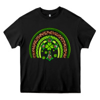 Black Western Shamrock Cross Rainbow Heavy Core Tee - Artiststas