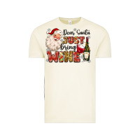 Vintage Arctic dear santa just bring wine Vintage Tee - MaliasSmallBusiness