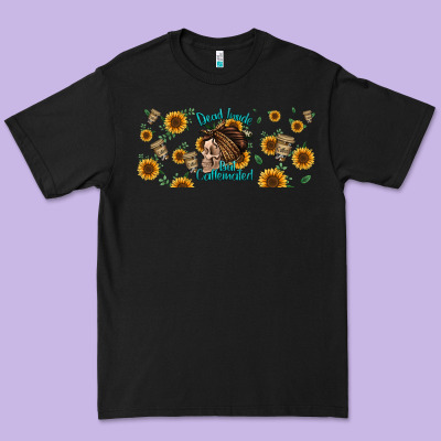 Dead Inside But Caffeinated Momlife Premium Tee Designed By Jasminsmagicworld