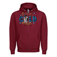 Burgundy baby its cold outside Zipper Hoodie - CowGirlArtShop