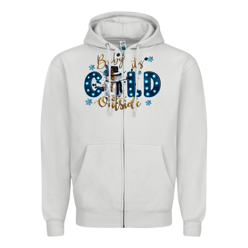Baby Its Cold Outside Zipper Hoodie by CowGirlArtShop | Teevron