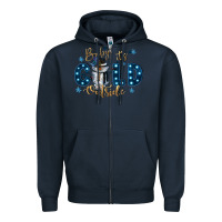 Navy baby its cold outside Zipper Hoodie - CowGirlArtShop
