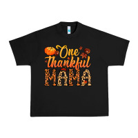 Black one thankful mama Urban Heavy Tee - MaliasSmallBusiness