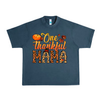 Midnight Navy one thankful mama Urban Heavy Tee - MaliasSmallBusiness