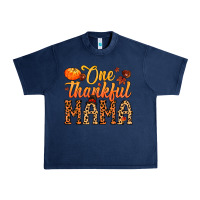 Navy one thankful mama Urban Heavy Tee - MaliasSmallBusiness