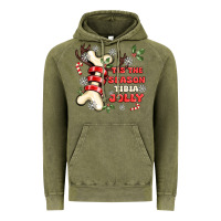 Vintage Olive tis the season tıbıa jolly Vintage Hoodie - MaliasSmallBusiness