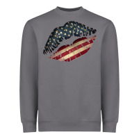 Storm Vintage American Flag Lips Heavyweight Sweatshirt - Bettercallsaul