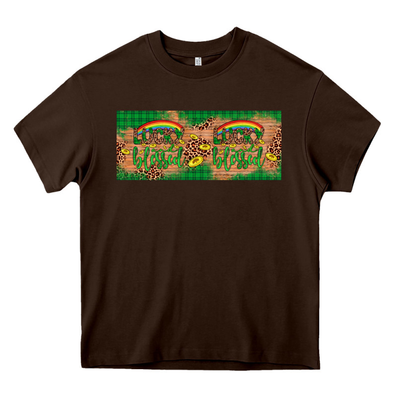 St. Patrick's Day Western  Lucky And Blessed Heavy Core Tee by Artiststas | Teevron