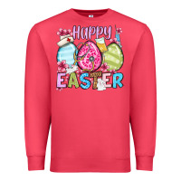 Cardinal Happy Easter eggs Premium Sweatshirt - OliviaCreatesArt
