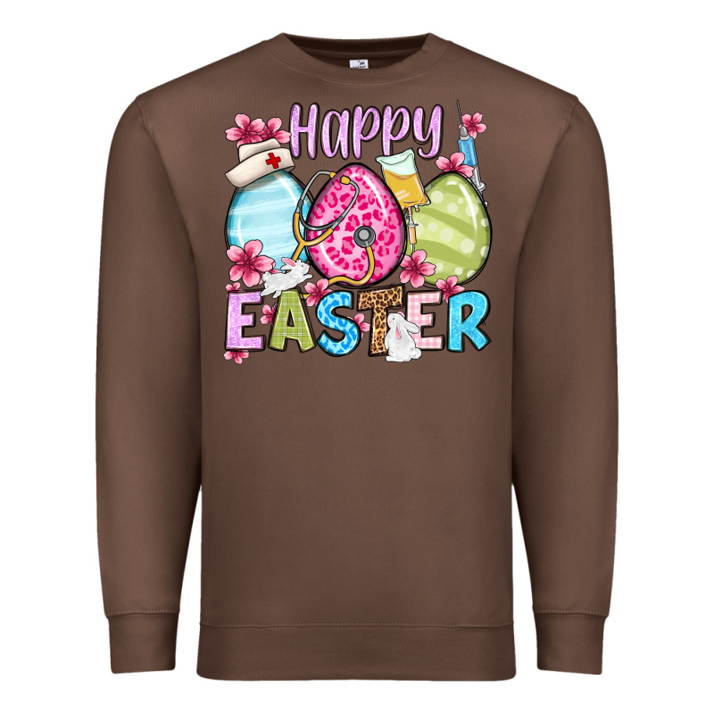 Happy Easter Eggs Premium Sweatshirt by OliviaCreatesArt | Teevron