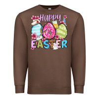 Chestnut Happy Easter eggs Premium Sweatshirt - OliviaCreatesArt