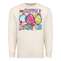 Sandshell Happy Easter eggs Premium Sweatshirt - OliviaCreatesArt