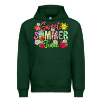 Forest Green Sweet Summer Time Urban Hoodie - CowhideDigitalArt