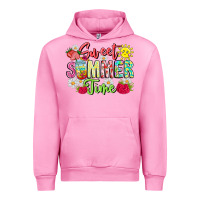 Fuchsia Pink Sweet Summer Time Urban Hoodie - CowhideDigitalArt