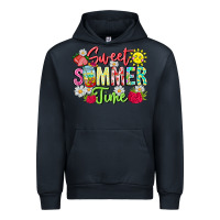 Navy Sweet Summer Time Urban Hoodie - CowhideDigitalArt