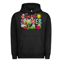Pigment Black Sweet Summer Time Urban Hoodie - CowhideDigitalArt