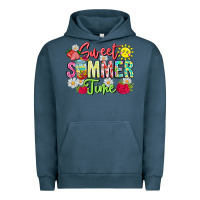 Pigment Midnight Navy Sweet Summer Time Urban Hoodie - CowhideDigitalArt