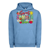 Pigment Pebble Blue Sweet Summer Time Urban Hoodie - CowhideDigitalArt