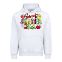 White Sweet Summer Time Urban Hoodie - CowhideDigitalArt