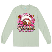Matcha strike out cancer baseball Long Sleeve Tee - Artiststas