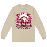 Mushroom strike out cancer baseball Long Sleeve Tee - Artiststas