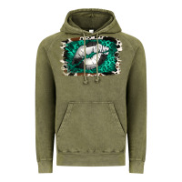 Vintage Olive Soccer Lips Vintage Hoodie - Jasminsmagicworld