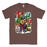 Chestnut Fa la la la skeleton farm Classic Tee - NancyCooperArtShop