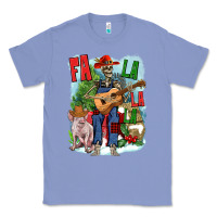 Colony Blue Fa la la la skeleton farm Classic Tee - NancyCooperArtShop