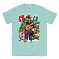 Seafoam Fa la la la skeleton farm Classic Tee - NancyCooperArtShop