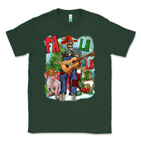 Sports Green Fa la la la skeleton farm Classic Tee - NancyCooperArtShop