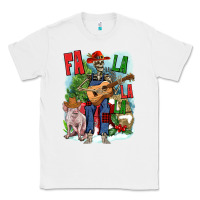 White Fa la la la skeleton farm Classic Tee - NancyCooperArtShop