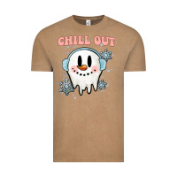 Vintage Coffee chill out christmas snowman Vintage Tee - MaliasSmallBusiness