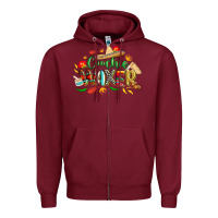 Burgundy cinco de mayo coochie waxer Zipper Hoodie - CowGirlArtShop