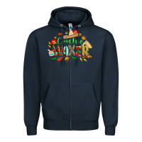 Navy cinco de mayo coochie waxer Zipper Hoodie - CowGirlArtShop