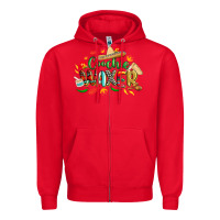 Red cinco de mayo coochie waxer Zipper Hoodie - CowGirlArtShop