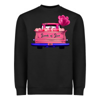 Black Loads Of Love Valentine's Day Truck Heavyweight Sweatshirt - Bettercallsaul