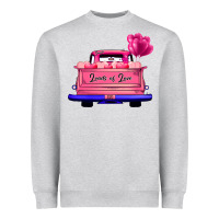 Heather Grey Loads Of Love Valentine's Day Truck Heavyweight Sweatshirt - Bettercallsaul