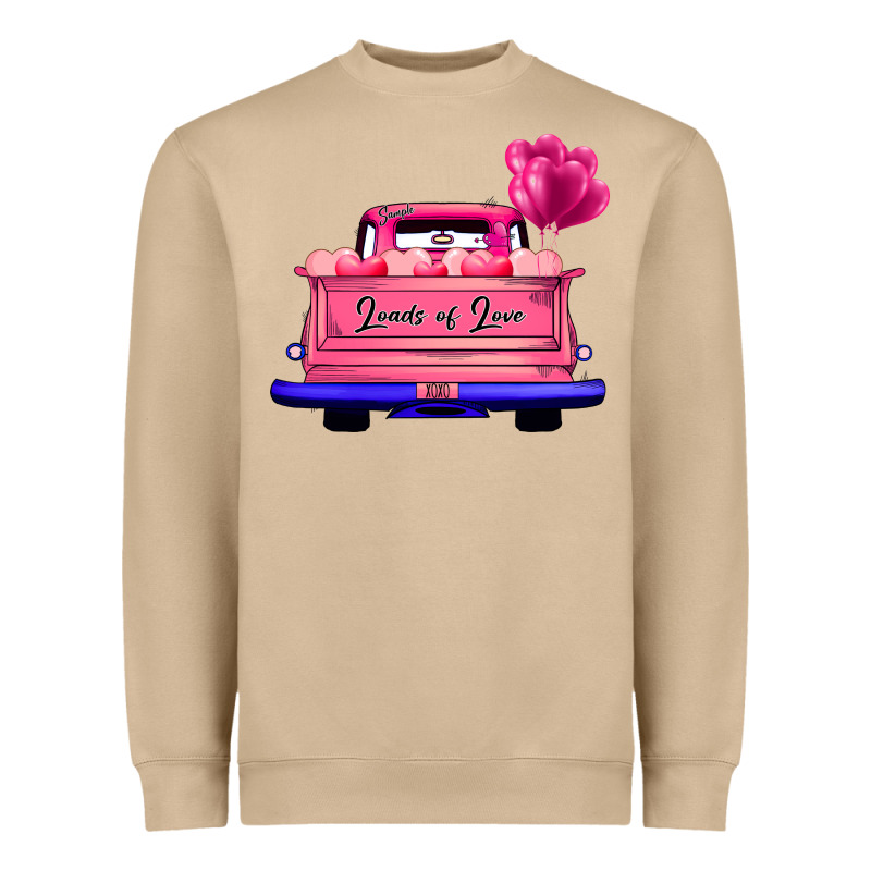 Loads Of Love Valentine's Day Truck Heavyweight Sweatshirt by Bettercallsaul | Teevron