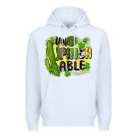 White St. Patrick's Un pinch able Premium Hoodie - CowGirlArtShop