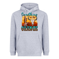 Heather Grey something in the orange Heavyweight Hoodie - OliviaCreatesArt