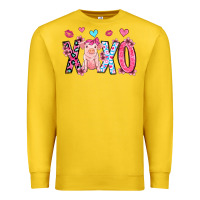 Lemon xoxo pig olivia Premium Sweatshirt - OliviaCreatesArt