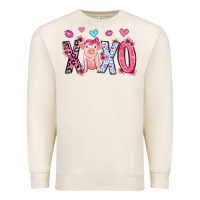 Sandshell xoxo pig olivia Premium Sweatshirt - OliviaCreatesArt