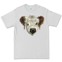 Dove Grey white calf scottish Premium Tee - BarkalooDesign