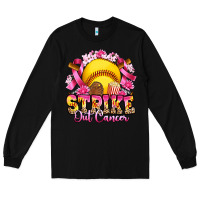 Black strike out cancer softball Long Sleeve Tee - Artiststas