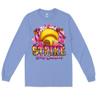 Colony Blue strike out cancer softball Long Sleeve Tee - Artiststas
