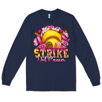 Navy strike out cancer softball Long Sleeve Tee - Artiststas