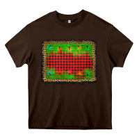 Chocolate Brown christmas lights background Heavy Core Tee - AdoDesignShop