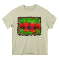 Mossy christmas lights background Heavy Core Tee - AdoDesignShop